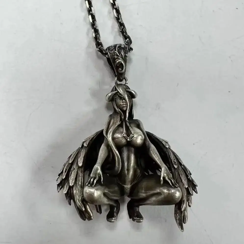 S925 Sterling Silver Devil Angel Pendant Angel Wings Men & Women Couples Vintage Pendant
S925 Sterling Silver Devil Angel Pendant Angel Wings Men & Women Couples Vintage Pendant