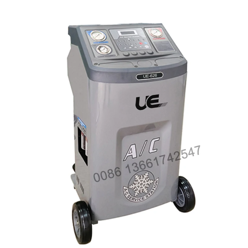 UE-AC626 Semi-automatic Refrigerant recovery and filling machine can realize recovery vacuuming and filling
UE-AC626 Semi-automatic Refrigerant recovery and filling machine can realize recovery vacuuming and filling