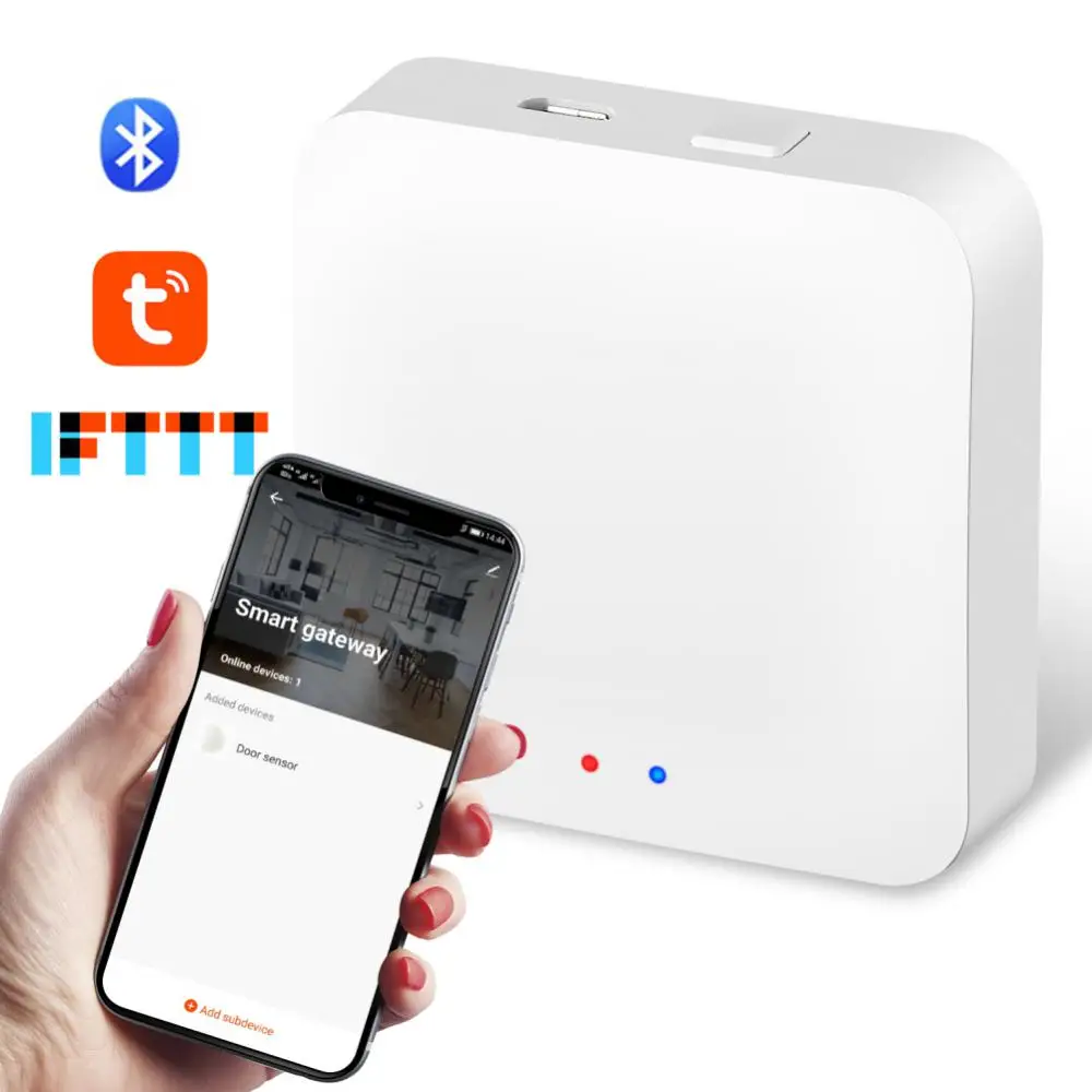 Tuya Smart Gateway Hub Multi-mode WiFi Bluetooth ZigBee Smart Home Bridge APP Wireless Remote Control Support Alexa Home
Tuya Smart Gateway Hub Multi-mode WiFi Bluetooth ZigBee Smart Home Bridge APP Wireless Remote Control Support Alexa Home