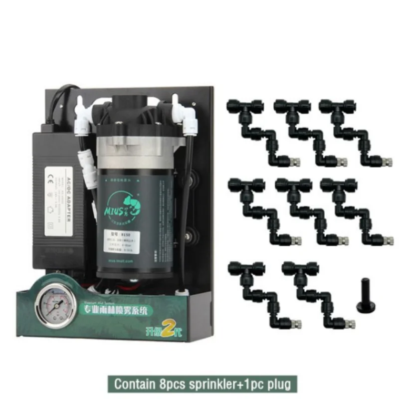 Reptile Fogger Silent Pump Humidifier Rainforest Spraying System Kits High Pressure Silent Pump Fog Machine for Greenhouse
Reptile Fogger Silent Pump Humidifier Rainforest Spraying System Kits High Pressure Silent Pump Fog Machine for Greenhouse