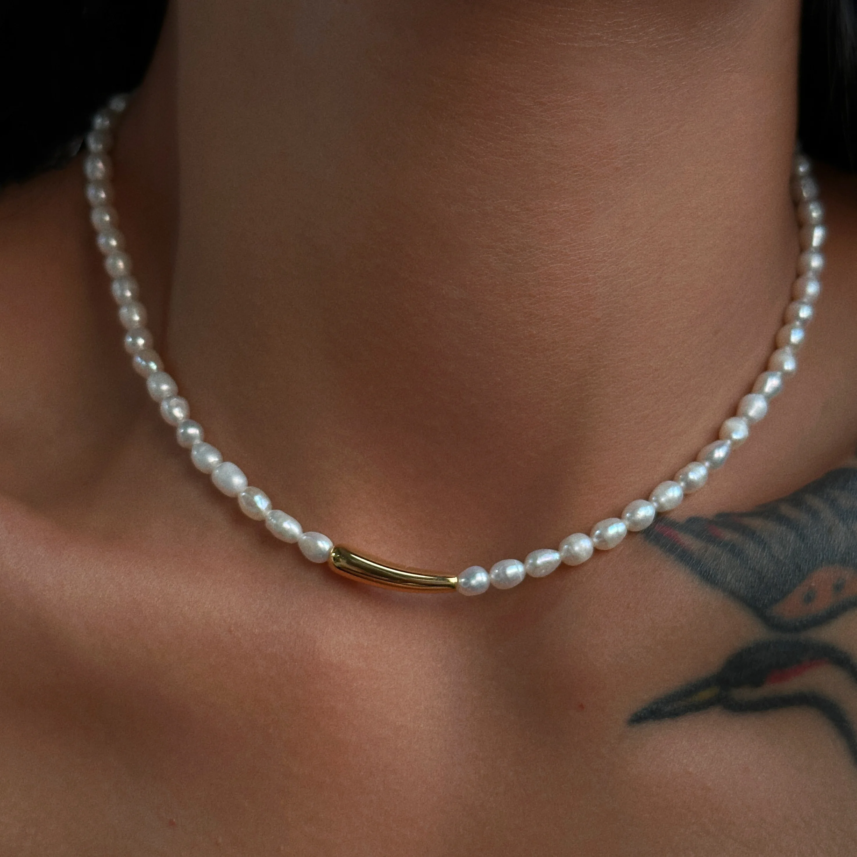 Brass Natural Freshwater Pearl Tube Pendant Necklace Women Jewelry Punk Designer Runway Rare Gown Boho Japan Korean
Brass Natural Freshwater Pearl Tube Pendant Necklace Women Jewelry Punk Designer Runway Rare Gown Boho Japan Korean