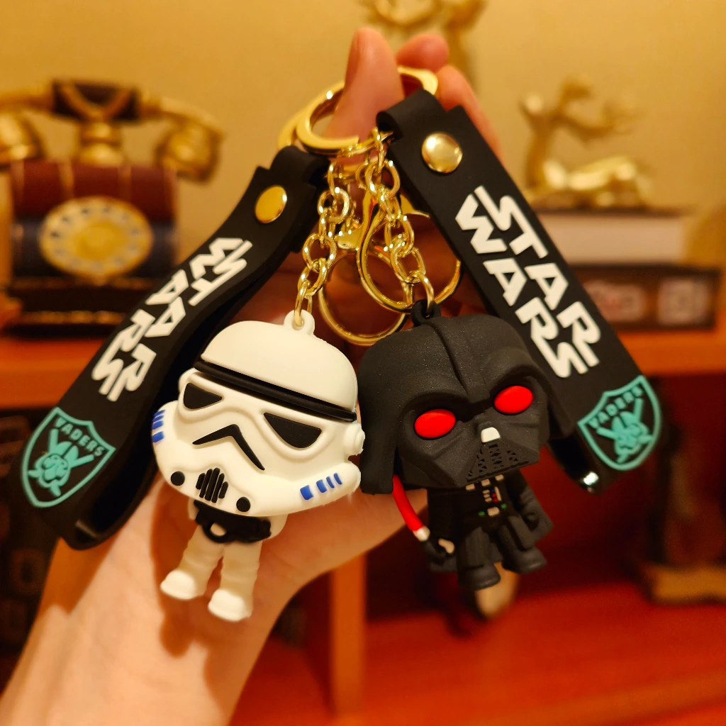 Disney Movie Star Wars Keychain Darth Vader Imperial Stormtrooper Yoda Baby Doll Keyrings Key Holder for Boys Gifts Disney Movie Star Wars Keychain Darth Vader Imperial Stormtrooper Yoda Baby Doll Keyrings Key Holder for Boys Gifts