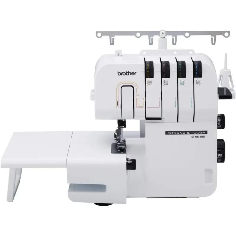 

Brother ST4031HD overlock seamer, 1,300 stitches per minute, durable metal frame overlock seamer, large extension table,