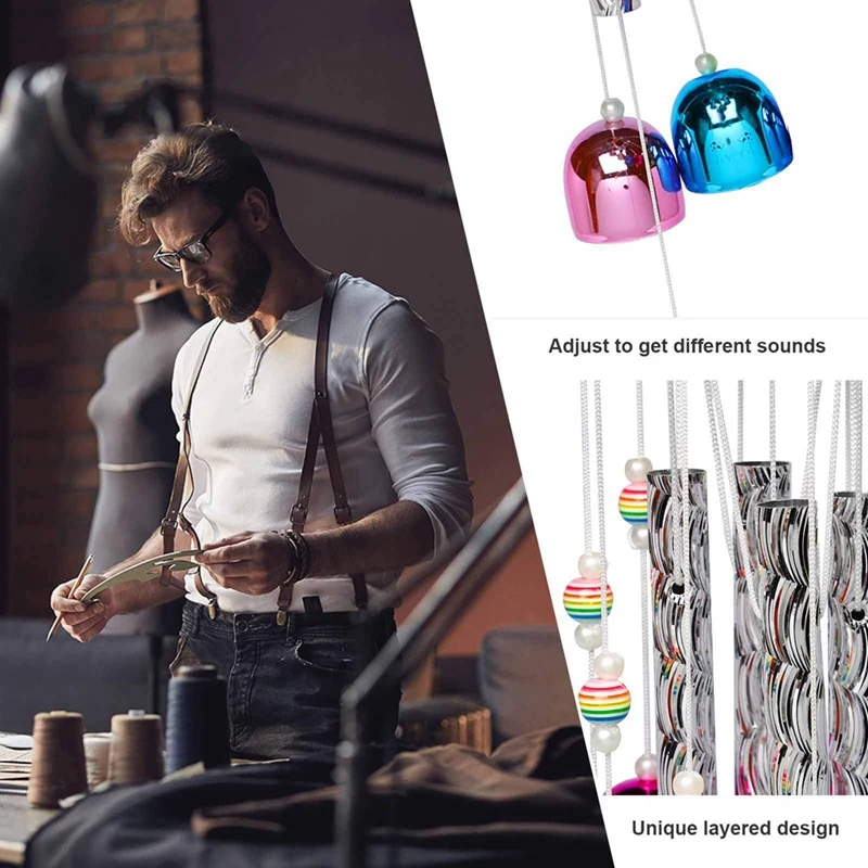 Pleasant Colorful Wind Chimes With 4 Aluminum Tubes 13 Bells With Soothing Sound For Patio Porch Backyard Durable Easy To Use
Pleasant Colorful Wind Chimes With 4 Aluminum Tubes 13 Bells With Soothing Sound For Patio Porch Backyard Durable Easy To Use
