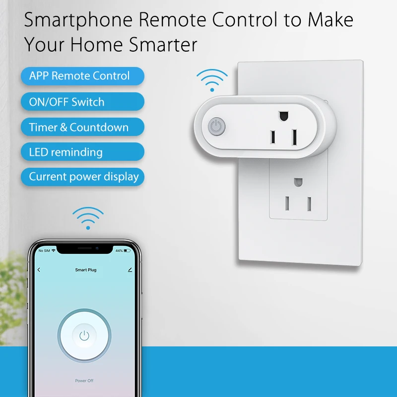 Умная вилка стандарта США для розетки Zigbee с Wi-Fi и таймером для контроля мощности, приложение Smartlife Совместимо с Alexa Home
Умная вилка стандарта США для розетки Zigbee с Wi-Fi и таймером для контроля мощности, приложение Smartlife Совместимо с Alexa Home