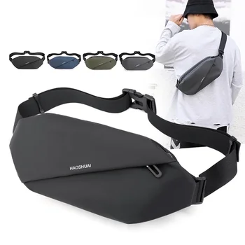 Bolsa de Perna Versátil: O Essencial para Motociclistas e Aventureiros 9 Men Waist Fanny Pack Bag Purse Running Sports Reflective Travel Waterproof Nylon Male Sling Cross body Chest Bum Hip Belt Bag