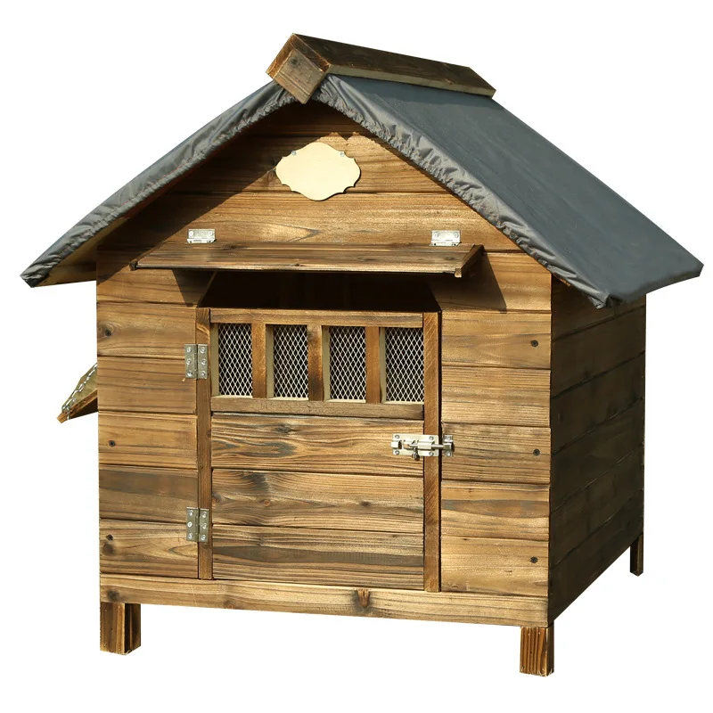 Dog Kennel Made Of Solid Wood For Winter Warmth, Outdoor Pet House For Rain Protection, Sun Protection, And Anti-Corrosion, Medi
Dog Kennel Made Of Solid Wood For Winter Warmth, Outdoor Pet House For Rain Protection, Sun Protection, And Anti-Corrosion, Medi