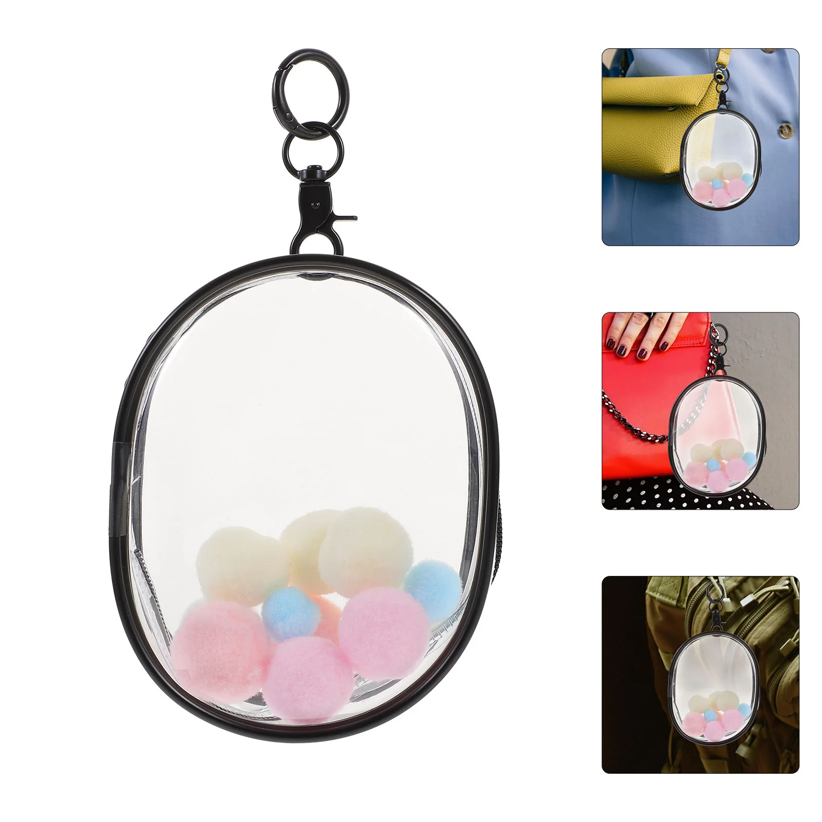 Clear Display Case Keychain Doll Mini Figures Portable Doll Storage Hanging Bag Zipper Closure Keychain Charms Collectibles 
Clear Display Case Keychain Doll Mini Figures Portable Doll Storage Hanging Bag Zipper Closure Keychain Charms Collectibles