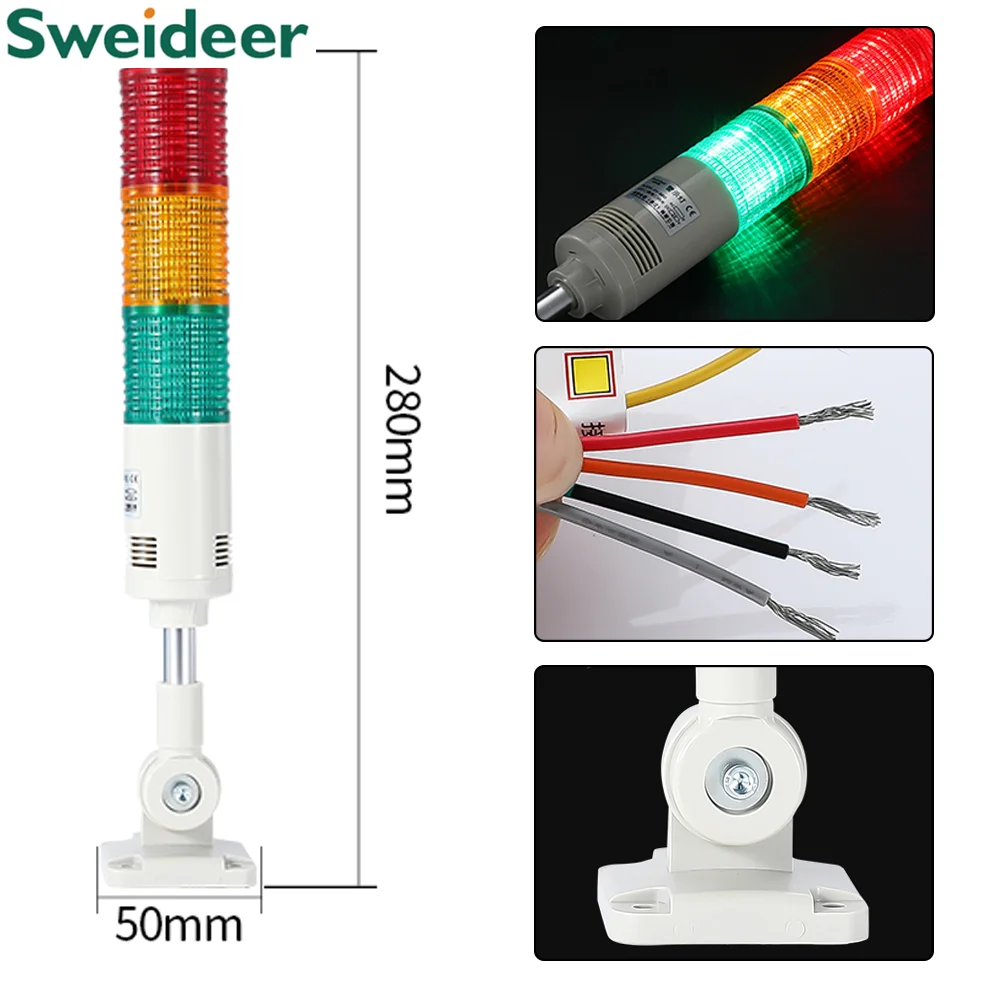 Led Warning Light Buzzer Red Orange Amber Green Warning Light Industrial for Machine Steady Flashing Light LED 24V 220V
Led Warning Light Buzzer Red Orange Amber Green Warning Light Industrial for Machine Steady Flashing Light LED 24V 220V