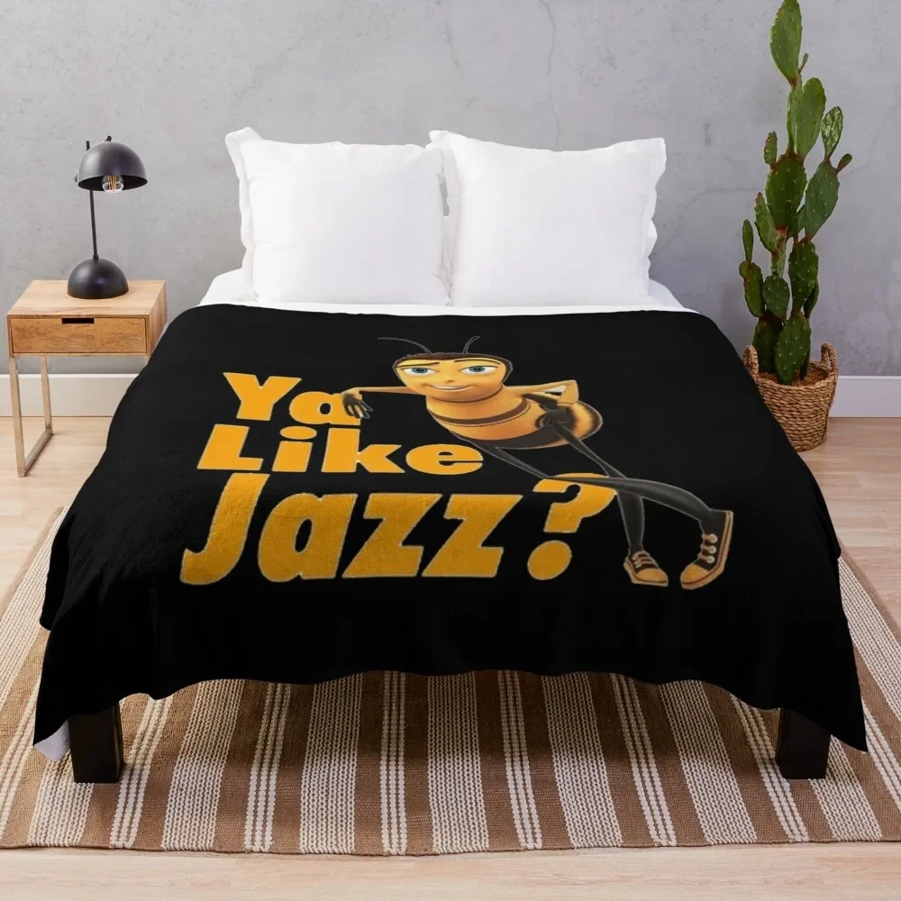 

Ya Like Jazz Bee Throw Blanket Comforter Fluffy Softs Decorative Sofa Fluffys Large Bed linens Blankets