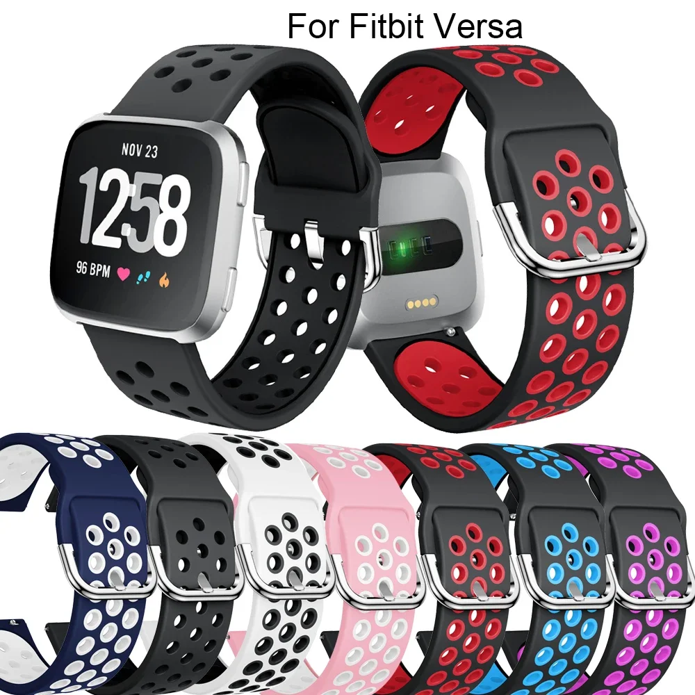 

Classic Soft WatchBand Wristbands Replacement Bracelet Strap For Fitbit Versa Lite Versa2 Candy Color Replacement Watch Bracelet