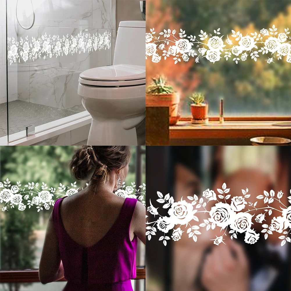 White Flower Rattan Wall Sticker Electrostatic Glass Sticker Shower Mirror Decal With Transfer Belt For DIY Home Decor
White Flower Rattan Wall Sticker Electrostatic Glass Sticker Shower Mirror Decal With Transfer Belt For DIY Home Decor
