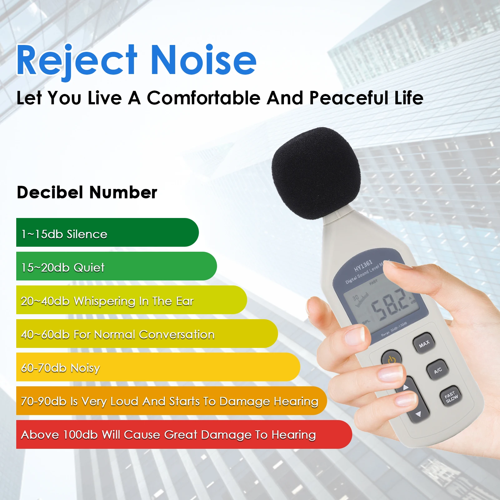 Digital Sound Level Meter Handheld LCD Screen USB Decibel Monitor Noise Recorder 30‑130dBA 35‑130dBC AC DC Output
Digital Sound Level Meter Handheld LCD Screen USB Decibel Monitor Noise Recorder 30‑130dBA 35‑130dBC AC DC Output