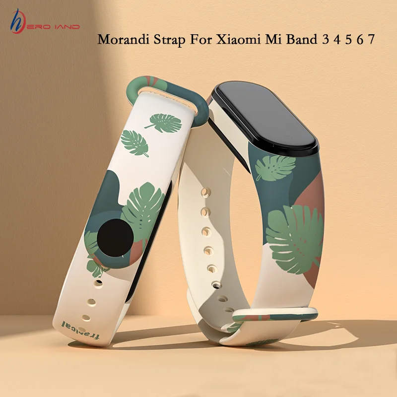 HeroIand Morandi Printing Pattern Strap For Xiaomi Mi Band 5 6 7 Smartwatch Silicone Wristband For Mi Ban 3 4 Bracelet Accessory
HeroIand Morandi Printing Pattern Strap For Xiaomi Mi Band 5 6 7 Smartwatch Silicone Wristband For Mi Ban 3 4 Bracelet Accessory