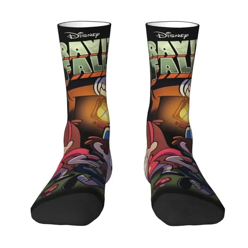 

Модные носки Disney с аниме Гравити Фолз, мужские и женские теплые спортивные носки с 3D-принтом для баскетбола