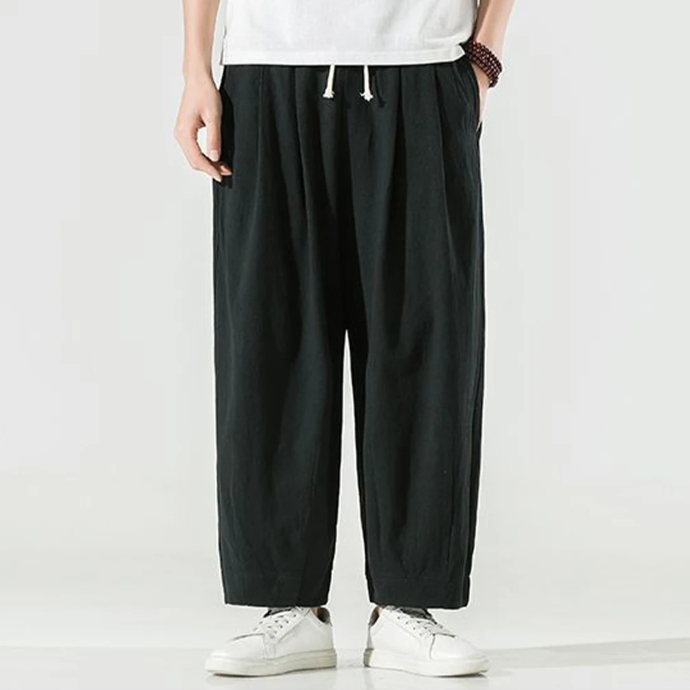 Men Cotton Linen Loose Straight Elastic Waist Pants Casual Loose Lounge Trousers Solid Color Men's Drawstring Straight Leg Pant
Men Cotton Linen Loose Straight Elastic Waist Pants Casual Loose Lounge Trousers Solid Color Men's Drawstring Straight Leg Pant