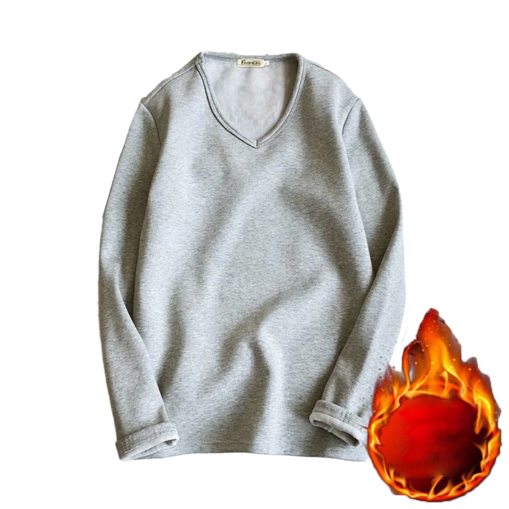 Men Thermal Fleece Lined T Shirt Autumn Winter Warm Solid Tops Long Sleeve Thicken Tees Solid Casual Comfort Pullover Home Wear
Men Thermal Fleece Lined T Shirt Autumn Winter Warm Solid Tops Long Sleeve Thicken Tees Solid Casual Comfort Pullover Home Wear