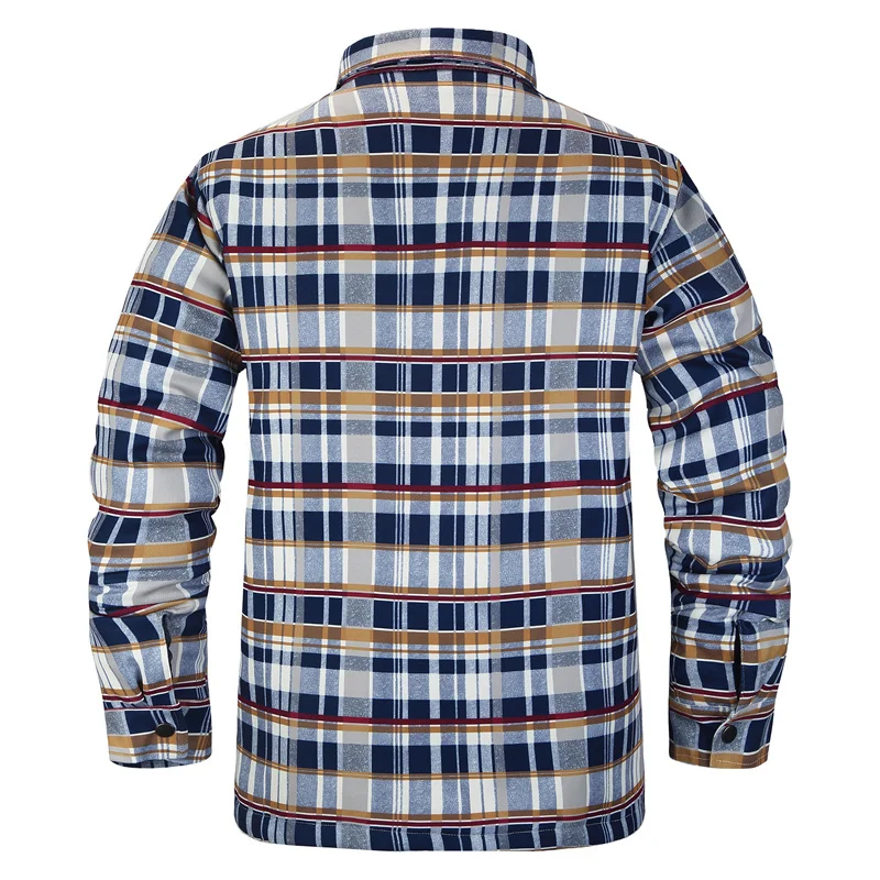 الشتاء منقوشة قمصان للرجال سميكة الأخضر فحص قميص سترة عادية طويلة الأكمام مبطن جاكيتات كبيرة وطويلة القامة EUR/US حجم S-5XL الشتاء منقوشة قمصان للرجال سميكة الأخضر فحص قميص سترة عادية طويلة الأكمام مبطن جاكيتات كبيرة وطويلة القامة EUR/US حجم S-5XL