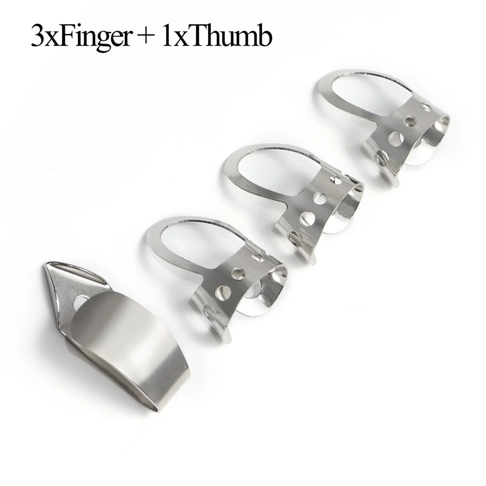 4pcs Tone Deaf Music Metal Finger Picks Adjustable Fingerstyle Picks Acoustic Guitar Banjo Pick Musical Instrument Parts
4pcs Tone Deaf Music Metal Finger Picks Adjustable Fingerstyle Picks Acoustic Guitar Banjo Pick Musical Instrument Parts