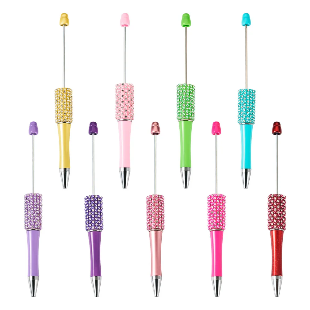 

Ручка с бусинами, разноцветная Шариковая ручка для самостоятельного изготовления бижутерии, школьный подарок, 138 ~ x 10 ~ 15 мм, 1 комплект