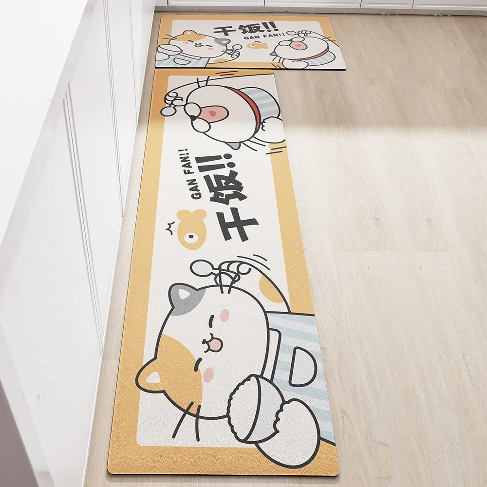 Chinese Cartoon Kitchen Mat PU Leather Kitchen Long Mat Anti-fatigue Foot Mat Waterproof and Non-slip Kitchen Rug
Chinese Cartoon Kitchen Mat PU Leather Kitchen Long Mat Anti-fatigue Foot Mat Waterproof and Non-slip Kitchen Rug
