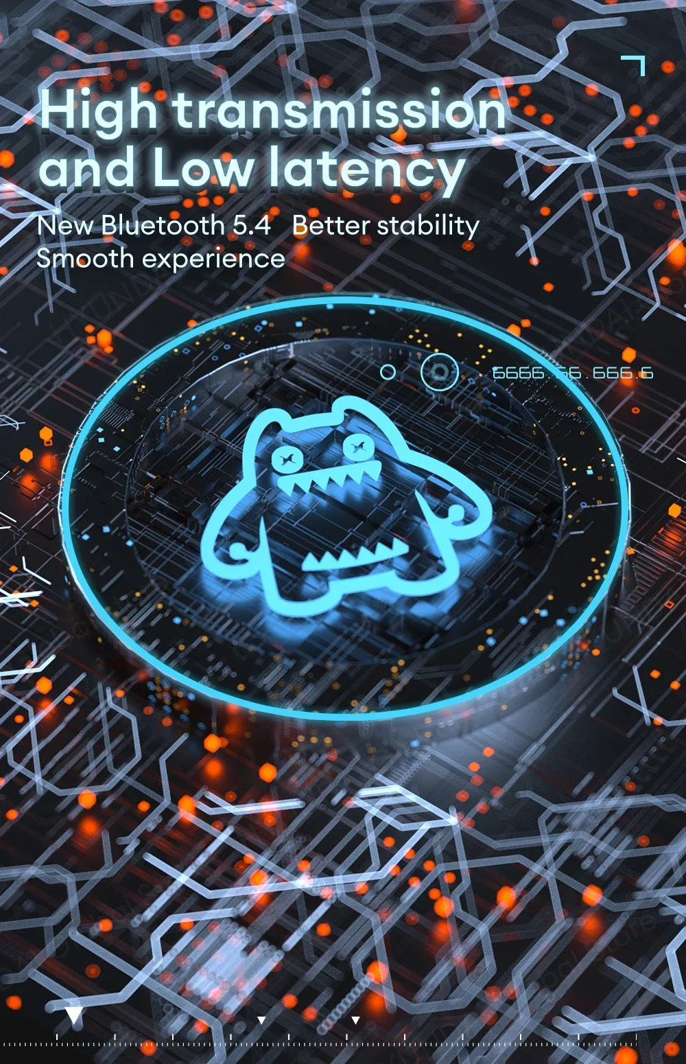 ZOMBIESCAT B5 RGB Light-in-Ear Earphones Wireless Bluetooth Earbuds ANC Active Noise Cancellation Headphones Gaming Low Latency ZOMBIESCAT B5 RGB Light in-Ear Earphones Wireless Bluetooth Earbuds ANC Active Noise Cancellation Headphones Gaming Low Latency