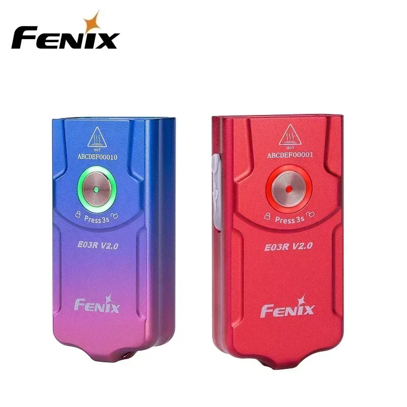 Миниатюрный фонарик FENIX E03R V2.0 для ключей, 500 люмен, встроенный аккумулятор 400 мАч, USB Type-C, для зарядки, для повседневного использования
Миниатюрный фонарик FENIX E03R V2.0 для ключей, 500 люмен, встроенный аккумулятор 400 мАч, USB Type-C, для зарядки, для повседневного использования