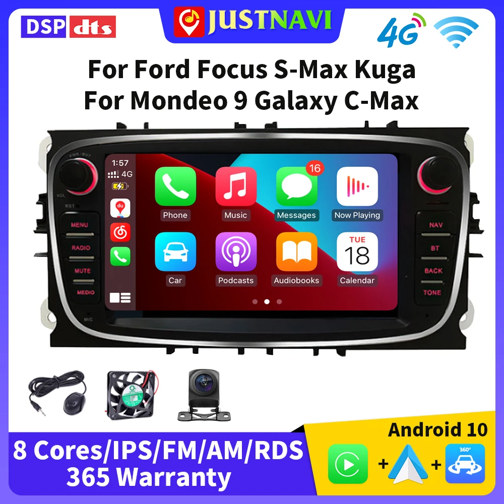 JUSTNAVI Android 10 для Ford Focus Mondeo S-Max Kuga Galaxy C-Max мультимедийный плеер навигация Carplay GPS навигация без DVD 
JUSTNAVI Android 10 для Ford Focus Mondeo S-Max Kuga Galaxy C-Max мультимедийный плеер навигация Carplay GPS навигация без DVD