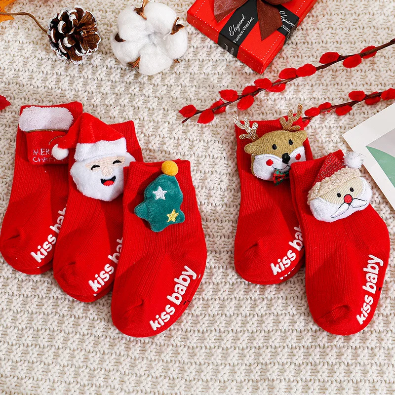 Christmas Baby Socks for Newborn Infant Boys Girls Short Socks Cotton Toddler Non-slip Floor Socks Kids Clothes Accessories
Christmas Baby Socks for Newborn Infant Boys Girls Short Socks Cotton Toddler Non-slip Floor Socks Kids Clothes Accessories