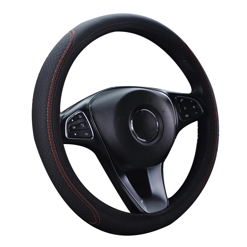 1PCS Vehicle Internal Steering Wheel Cover Black Installs Easily Durable Accessories Fits For Automobile SUV Truck Van 15inch
1PCS Vehicle Internal Steering Wheel Cover Black Installs Easily Durable Accessories Fits For Automobile SUV Truck Van 15inch