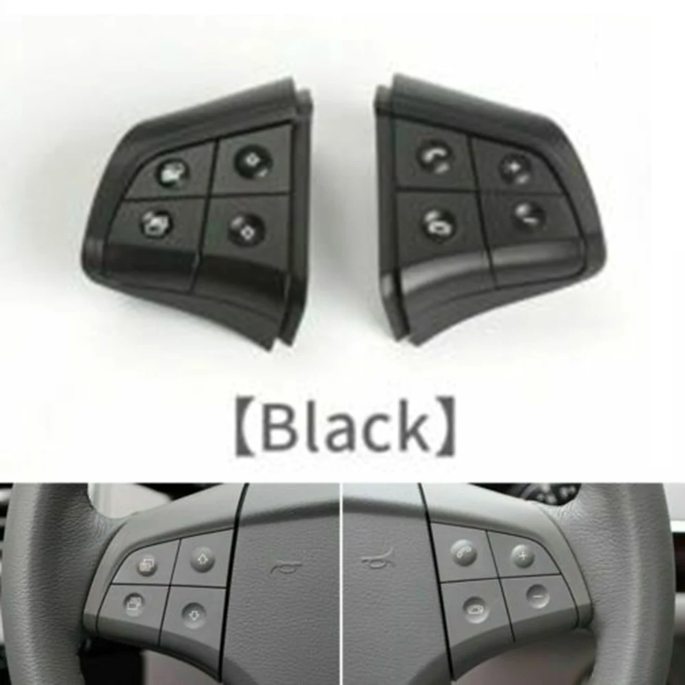 2pcs Black Steering Wheel Switch Button Plastic For Mercedes W164 W251 W245 ML GL B R CLass 1648207910 1648208010 Interior Part
2pcs Black Steering Wheel Switch Button Plastic For Mercedes W164 W251 W245 ML GL B R CLass 1648207910 1648208010 Interior Part