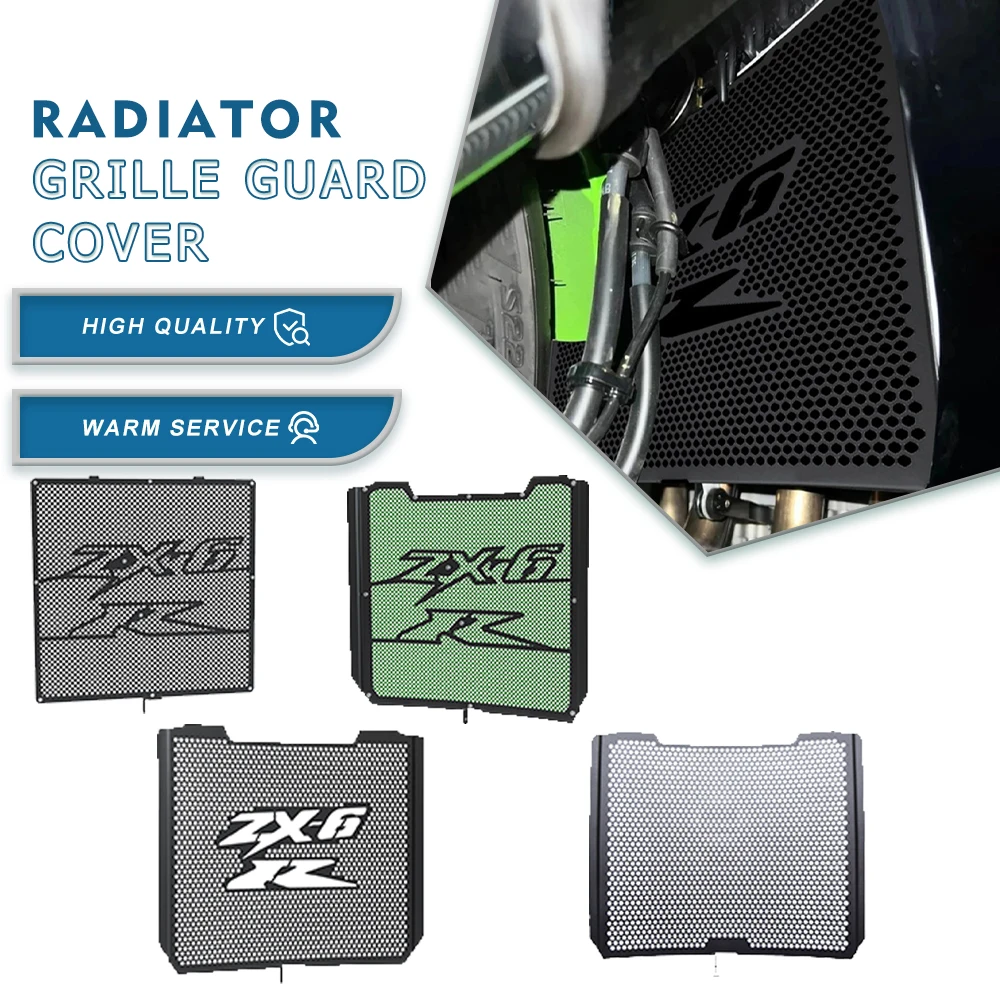 Motorcycle Accessories Radiator Grille Guard Cover For KAWASAKI ZX6R NINJA ZX6R ZX-6R ZX636 / KTR 2009-2025 2024 2023 2022 2021
Motorcycle Accessories Radiator Grille Guard Cover For KAWASAKI ZX6R NINJA ZX6R ZX-6R ZX636 / KTR 2009-2025 2024 2023 2022 2021