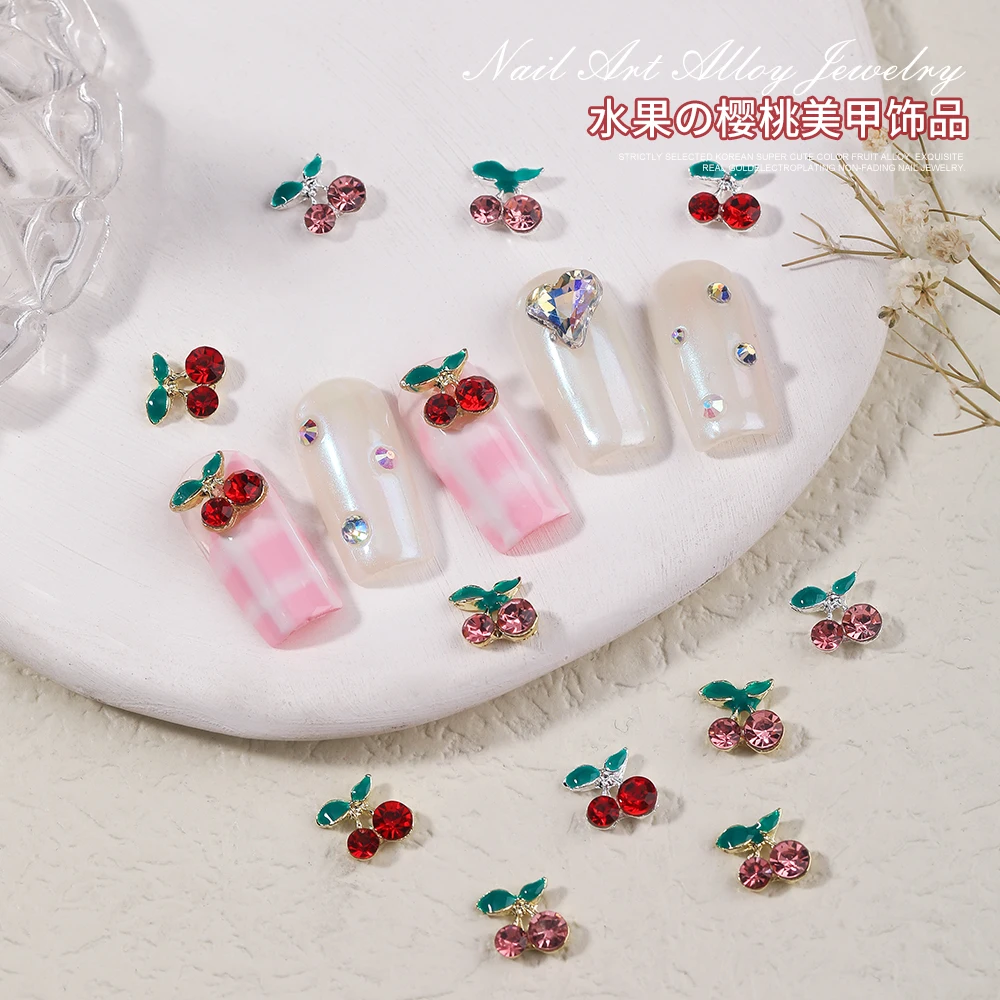 10pcs Luxury Glass Crystal Nails Red Cherry Alloy Rhinestone Gemstone Glitter Nail Charm Parts Nail Art Decoration Accessories
10pcs Luxury Glass Crystal Nails Red Cherry Alloy Rhinestone Gemstone Glitter Nail Charm Parts Nail Art Decoration Accessories