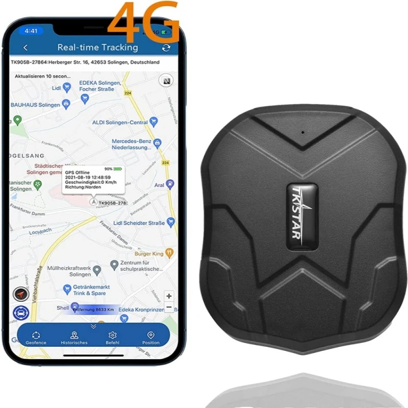 

4G TKSTAR TK905 Car GPS Tracker 5000mAh 90 Days Standby GPS AGPS Dual Positioning Real Time Monitor Free Web APP Car Accessories