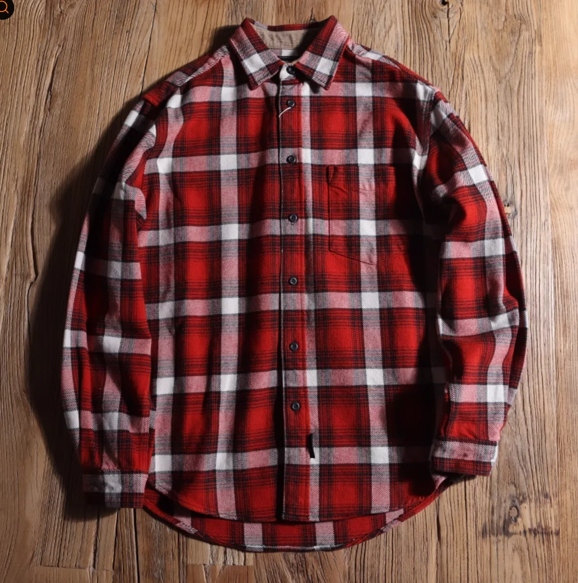 

Mens Shirt 100% Cotton Long Sleeve Checked Leisure Brushed Men Flannel Shirt Jackets Unisex Hip Hop Winter Warm Jacket Y2k