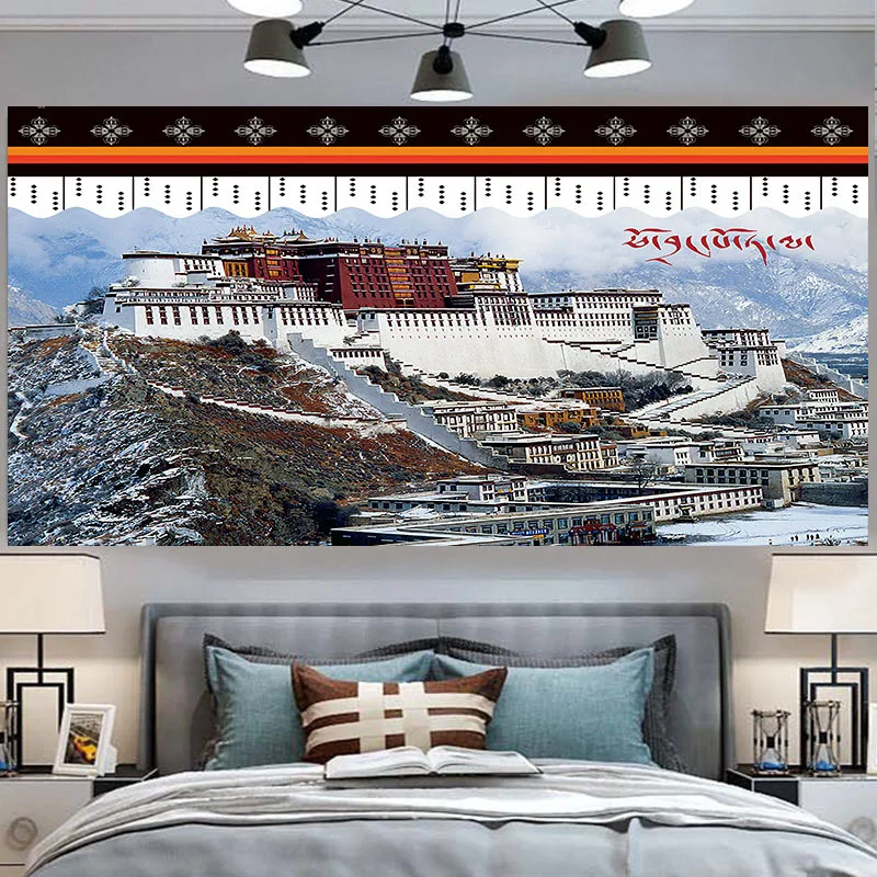

Tibet Potala Palace Wall Tapestry Tapiz 3d Wall Decor Blanket Trippy Tapestry Tenture Murale Wall Hanging Decor Cloth