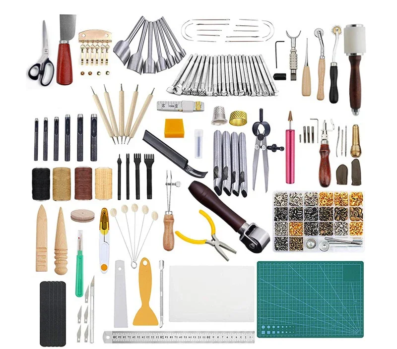Leather Tool Set Hand Sewing Leather Carving Combination DIY Punching and Threading Set
Leather Tool Set Hand Sewing Leather Carving Combination DIY Punching and Threading Set