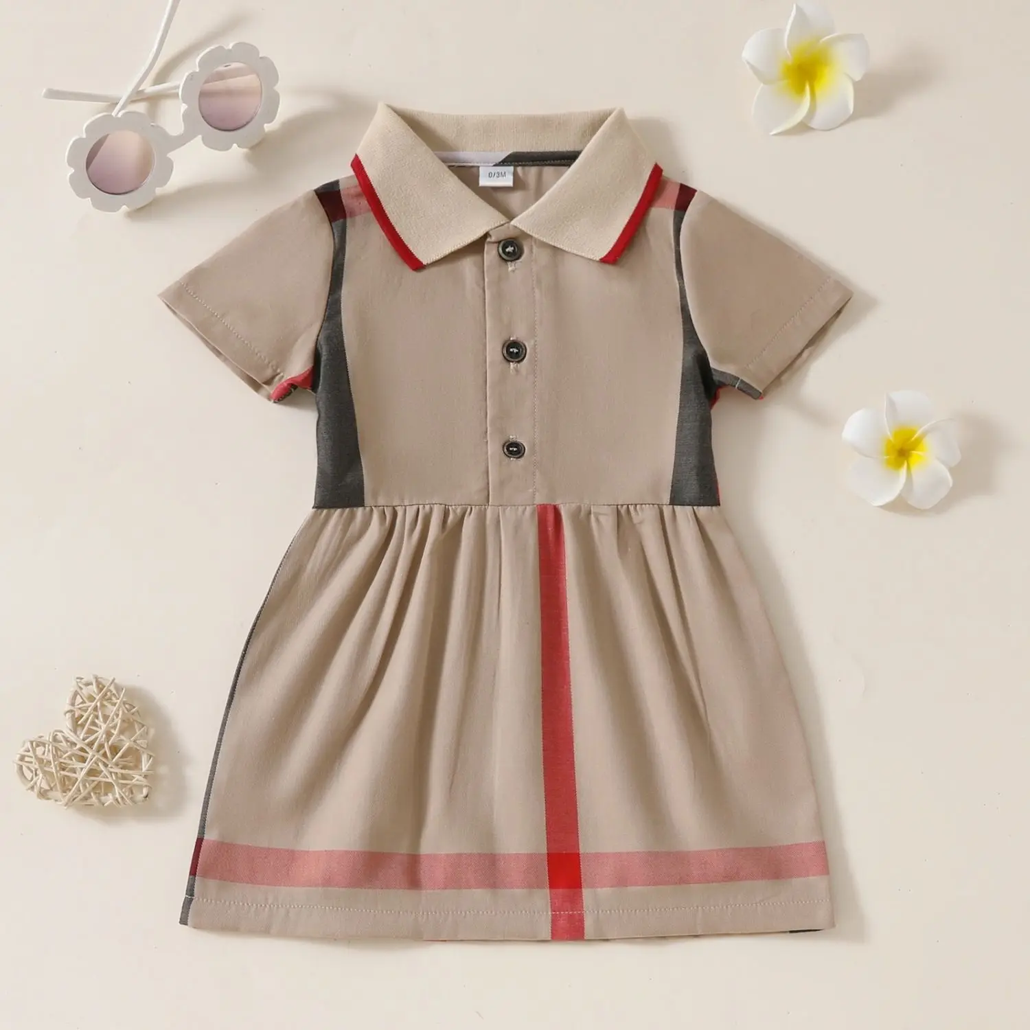 0-6Y Baby Girls Pure Cotton Dress Summer Baby Clothes Lapel Collar Short-sleeve POLO Englend Style Baby Plaid Dresses
0-6Y Baby Girls Pure Cotton Dress Summer Baby Clothes Lapel Collar Short-sleeve POLO Englend Style Baby Plaid Dresses