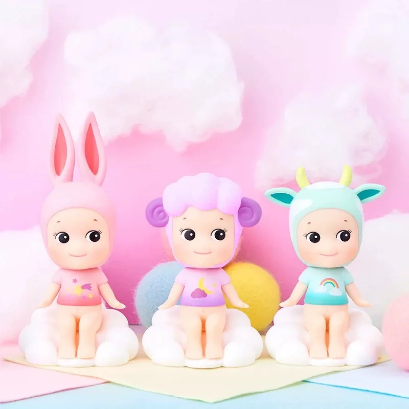 

Sonny Angel Blind Box Bobbing Head Doll Anime Figures Kawaii Angel Cloud Style Celebrity Healing Car Ornaments Surprise For Kid