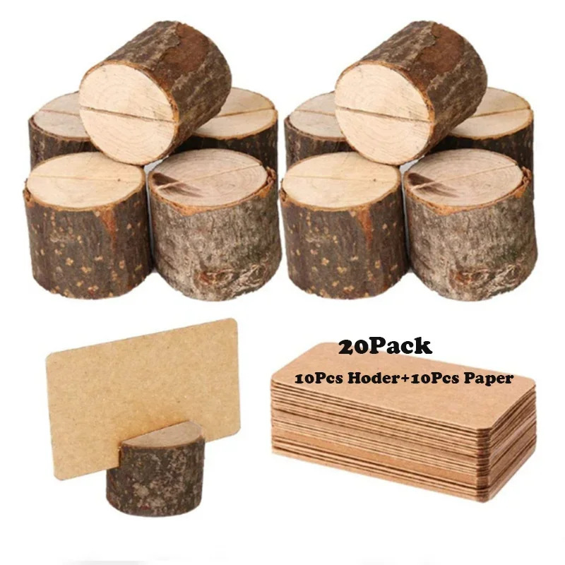 10Pcs Place Card Holder +10Pcs Real Rustic Wood Wood Bark Card Holder Photo Clip Holder for Wedding Party Table Number Name Sign
10Pcs Place Card Holder +10Pcs Real Rustic Wood Wood Bark Card Holder Photo Clip Holder for Wedding Party Table Number Name Sign