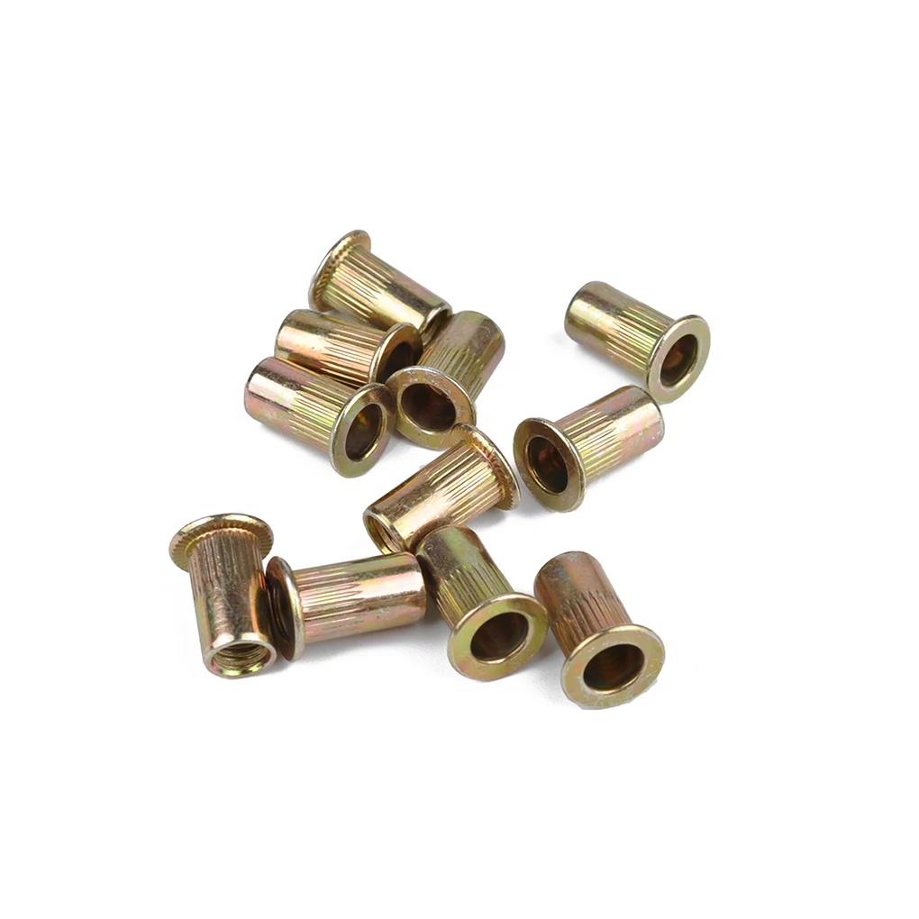 100PCS Set M3 4 5 6 8 Rivet Nut Carbon Steel Flat Head Threaded Rivet Nut Sert Cap Assortment Tool Kits
100PCS Set M3 4 5 6 8 Rivet Nut Carbon Steel Flat Head Threaded Rivet Nut Sert Cap Assortment Tool Kits