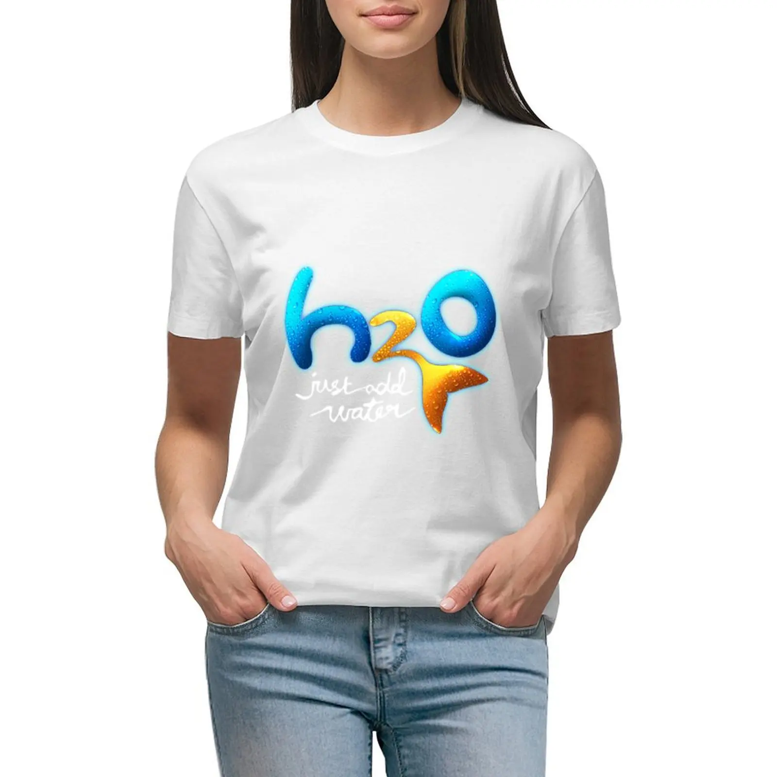 

H2o: Just Add Water (Logo) T-shirt kawaii clothes lady clothes anime clothes t-shirt dress for Women graphic