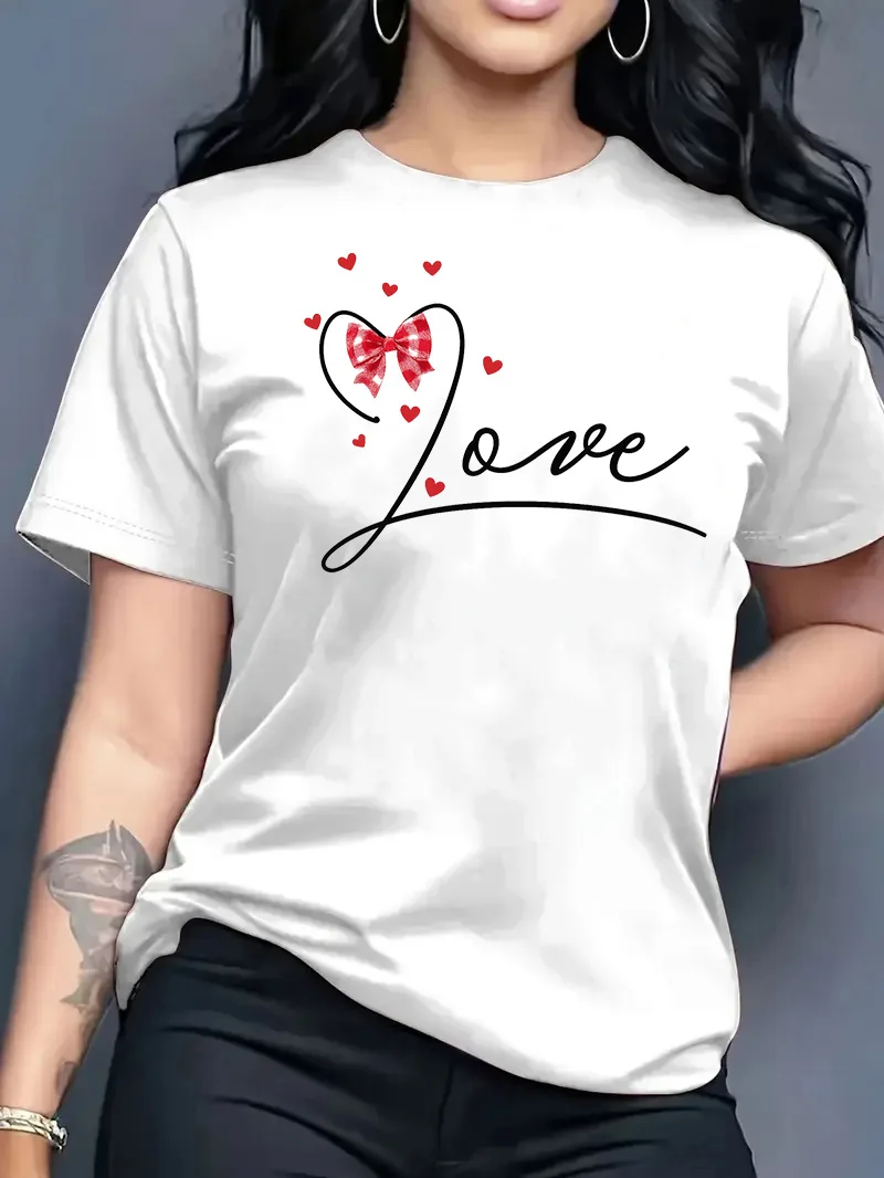 تي شيرت نسائي صيفي جديد 2026 بطبعة عصرية ورقبة مستديرة، قميص كاجوال متعدد الاستخدامات بأكمام قصيرة، توب Y2k تي شيرت نسائي صيفي جديد 2026 بطبعة عصرية ورقبة مستديرة، قميص كاجوال متعدد الاستخدامات بأكمام قصيرة، توب Y2k