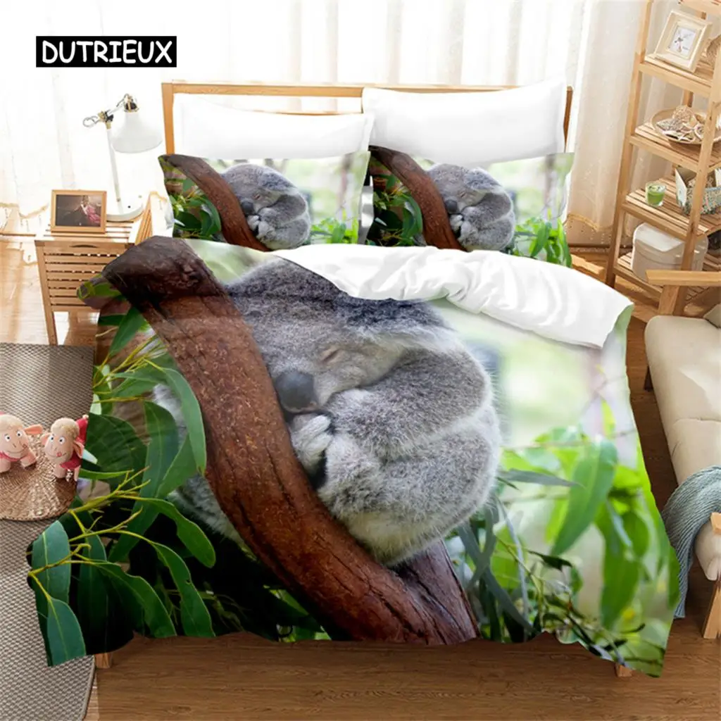 

Комплект постельного белья с рисунком лесных животных, комплект с пододеяльником, постельное белье с цифровым 3d принтом, Королевский размер, модный дизайн