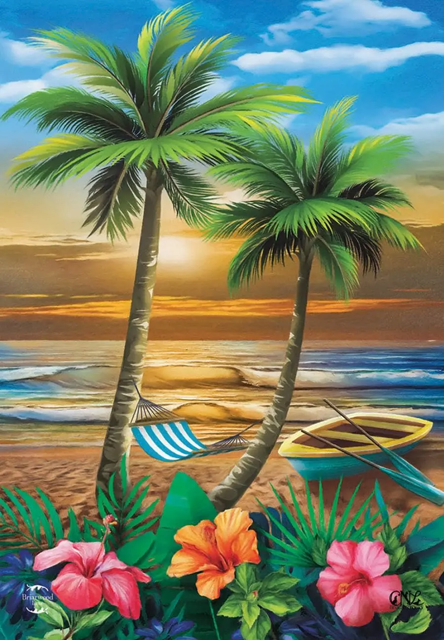 Hawaii Sunset in Paradise Garden Flag Summer Tropical Palm Trees 12x18 Inch Outdoor Indoor Decoration Custom Flag Polyester
Hawaii Sunset in Paradise Garden Flag Summer Tropical Palm Trees 12x18 Inch Outdoor Indoor Decoration Custom Flag Polyester
