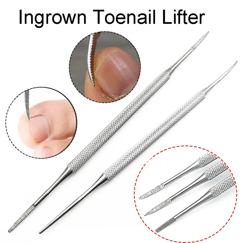 

1Pc Stainless Steel Double Ended Toenail File Ingrown Toenail Lifter Toenail Cleaning Hook Pedicure Tool