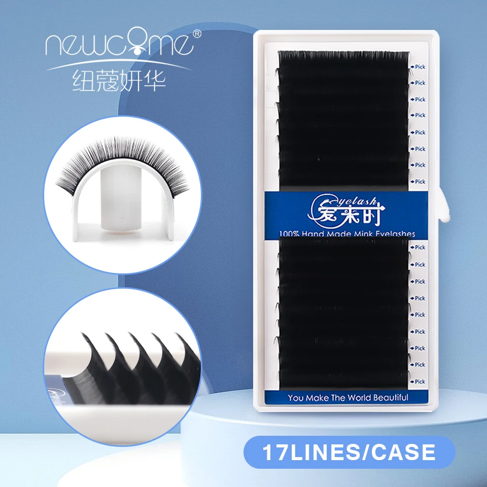 NEWCOME Korea PBT 16Rows B C D CC Curl Eyelash Extension False Individual Lashes Hand Made Faux Mink Eyelashes for Extensions
NEWCOME Korea PBT 16Rows B C D CC Curl Eyelash Extension False Individual Lashes Hand Made Faux Mink Eyelashes for Extensions