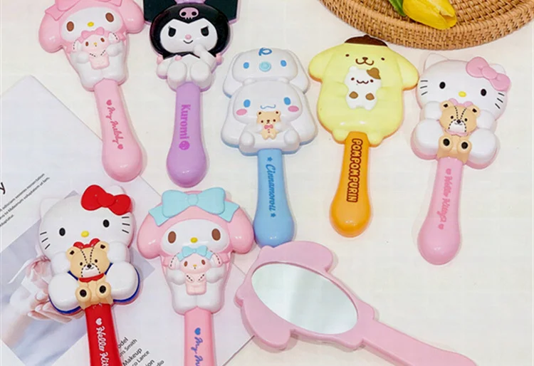 Sanrio Creative Cartoon Cute Handle Massage Airbag Comb Refined Handle Mirror Portable Girl Makeup and Hair Care
Sanrio Creative Cartoon Cute Handle Massage Airbag Comb Refined Handle Mirror Portable Girl Makeup and Hair Care
