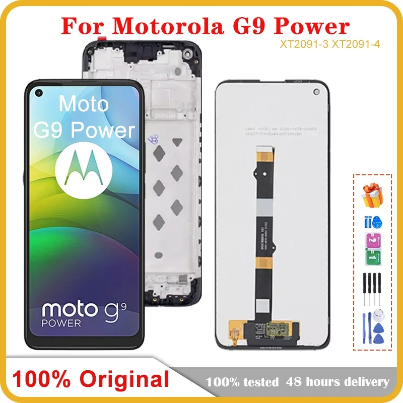 

6.8" Original For Motorola Moto G9 Power XT2091-3 XT2091-4 LCD Display Touch Screen Panel Replacement For Moto G9Power LCD