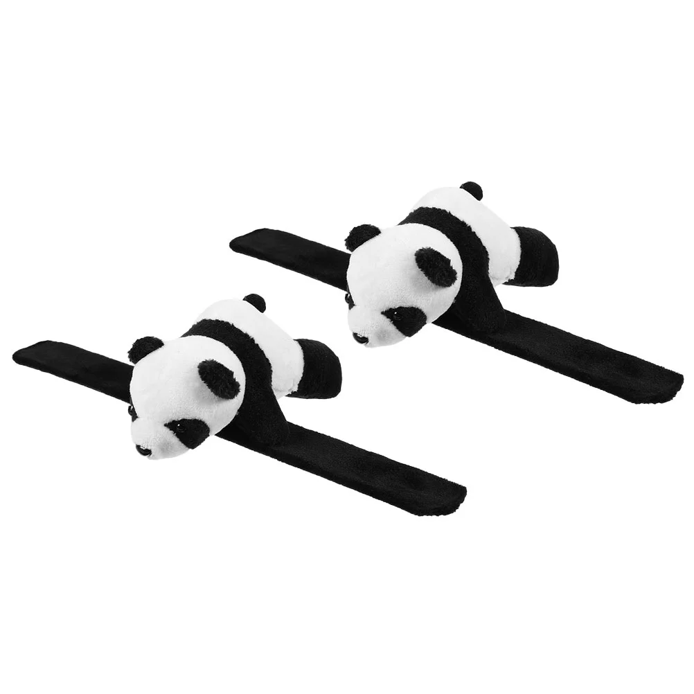 

Браслет Slap, регулируемые браслеты, сувениры, браслеты в виде животных, мягкая декоративная игрушка панда